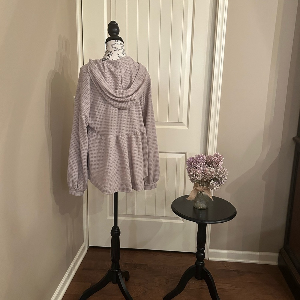 ASOS Light Gray Waffle Knit Sweater - Picture 3 of 11